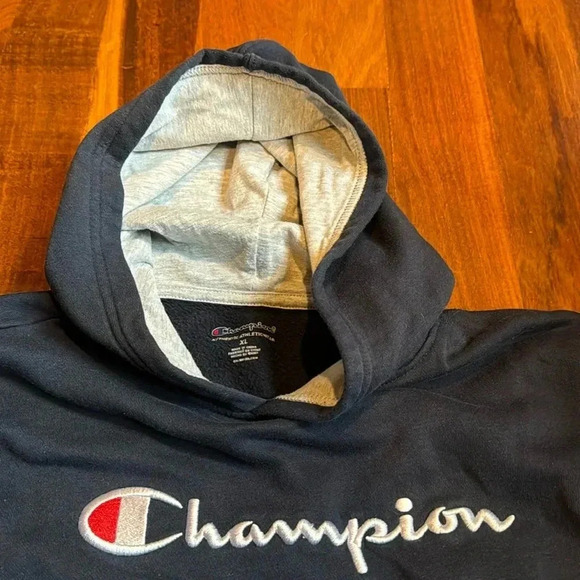 Champion Boys XL Hoodie - Navy Blue - Picture 2 of 3